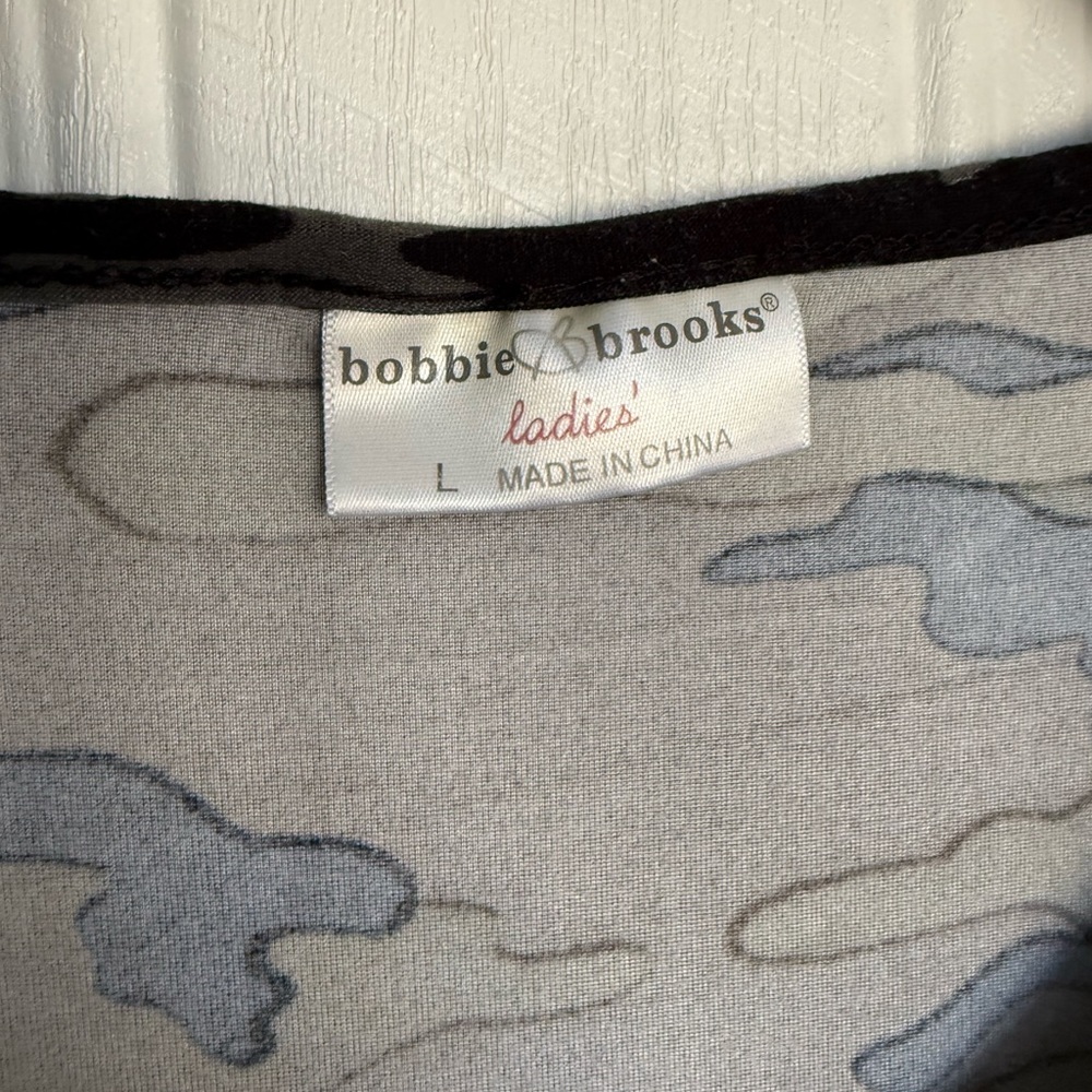 2 for $10 sale: Bobbie brooks green camouflage sheath tank dress - L - Picture 2 of 3